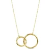 9ct Yellow Gold Double Circle Necklet