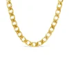 9ct Yellow Gold Fancy Diamond Cut Curved Link Necklet