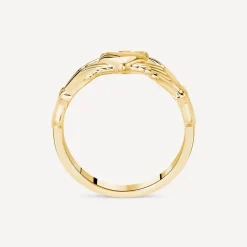 9ct Yellow Gold Gents Claddagh Ring
