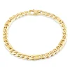 9ct Yellow Gold Gents Fancy Curb 21cm Bracelet