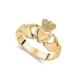 9ct Yellow Gold Maids Claddagh Ring
