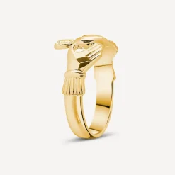 9ct Yellow Gold Maids Claddagh Ring