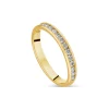 9ct Yellow Gold 2.5mm Channel Set 0.20ct Diamond Wedding Ring