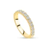 18ct Yellow Gold 2.50mm 0.45ct Diamond Round Split Claw Wedding Ring