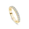 18ct Yellow Gold 3mm 0.75ct Diamond Split Claw Wedding Ring