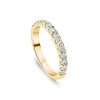 9ct Yellow Gold 2.5mm 0.45ct Diamond Triangle Claw Wedding Ring