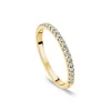 9ct Yellow Gold 1.7mm 0.15ct Diamond Traingle Claw Wedding Ring