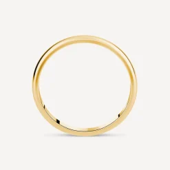 9ct Yellow Gold 2mm Plain Band D-Shape Ring