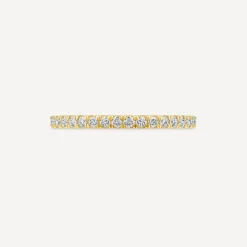 9ct Yellow Gold 1.70mm Split Claw 0.20 Diamond Wedding Ring