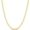 9ct Yellow Gold 2.1mm Width 20' Flat Curb Chain