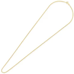 9ct Yellow Gold 2.1mm Width 20' Flat Curb Chain