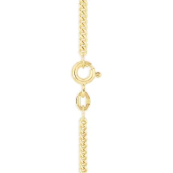 9ct Yellow Gold 2.1mm Width 20' Flat Curb Chain