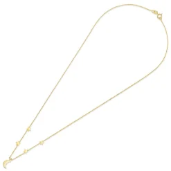 9ct Yellow Gold Moon & Stars Chain Necklet