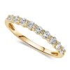 9ct Yellow Gold Nine Stone Cubic Zirconia Eternity Ring