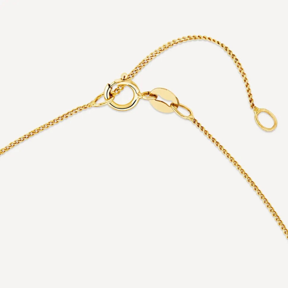 9ct Yellow Gold Open Loop Diamond Set Pendant
