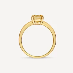 9ct Yellow Gold Oval Citrine Ring
