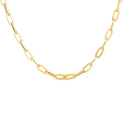 9ct Yellow Gold Paperlink Diamond Cut 20 inch Chain Necklet
