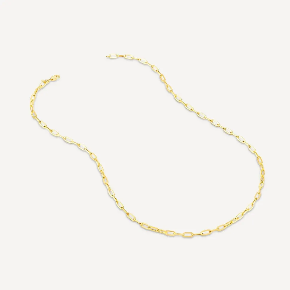 9ct Yellow Gold Paperlink Diamond Cut 20 inch Chain Necklet
