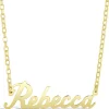 9ct Yellow Gold Personalised Name Necklace (7-10 letters) (Special Order: 3-5 weeks)