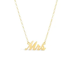 9ct Yellow Gold Personalised Name Necklace (up to 6 letters) (Special Order: 3-5 weeks)