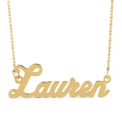 9ct Yellow Gold Personalised Name Necklace (7-10 letters) (Special Order: 3-5 weeks)