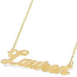 9ct Yellow Gold Personalised Name Necklace (7-10 letters) (Special Order: 3-5 weeks)