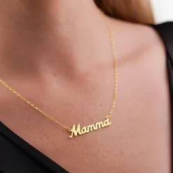 9ct Yellow Gold Personalised Name Necklace (up to 6 letters) (Special Order: 3-5 weeks)