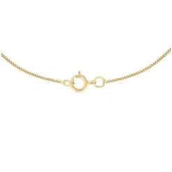9ct Yellow Gold Plain Initial Z Pendant (Chain Included)
