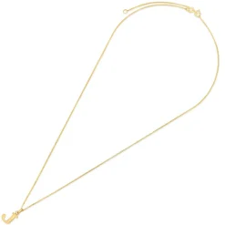 9ct Yellow Gold Plain Initial J Pendant (Chain Included)