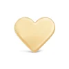 9ct Yellow Gold Plain Polished Heart Single Stud Earring
