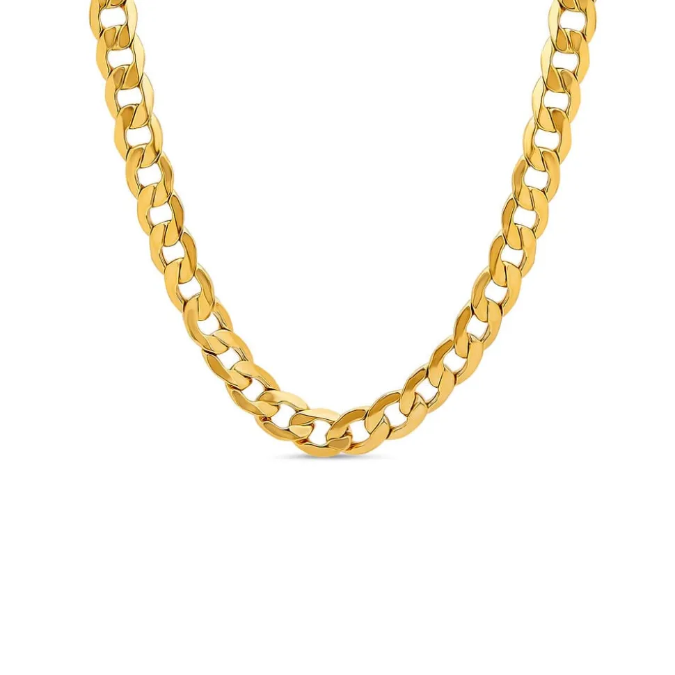 9ct Yellow Gold Polished 20'' Curb Chain Necklace