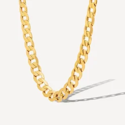 9ct Yellow Gold Polished 20'' Curb Chain Necklace