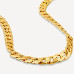 9ct Yellow Gold Polished 20'' Curb Chain Necklace