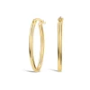 9ct Yellow Gold Polished Oval Hoop Earrings