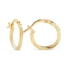 9ct Yellow Gold Polished Twist Hoop Earrings