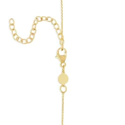9ct Yellow Gold Rectangular Polished Bar Ladies Necklace