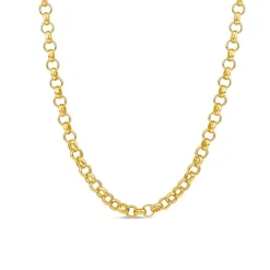 9ct Yellow Gold Round Belcher Chain Necklace
