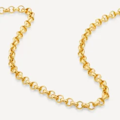 9ct Yellow Gold Round Belcher Chain Necklace