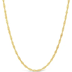 9ct Yellow Gold 18&rsquo; Sparkle Sing Chain Necklace