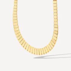 9ct Yellow Gold Shiny Cleopatra Necklet