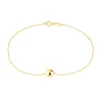 9ct Yellow Gold Single Ball Bracelet