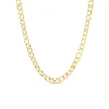 9ct Yellow Gold Six Sided Diamond Cut 20'' Curb Chain Necklace