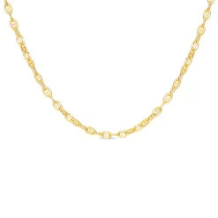 9ct Yellow Gold Small Link 18 inch Chain Necklet