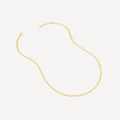 9ct Yellow Gold Small Link 18 inch Chain Necklet