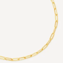 9ct Yellow Gold Small Paperlink Bracelet