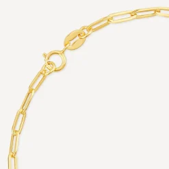 9ct Yellow Gold Small Paperlink Bracelet