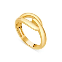 9ct Yellow Gold Stirrup Polished Plain Band Ring
