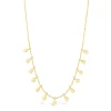 9ct Yellow Gold Teardrop Necklet