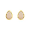 9ct Yellow Gold Teardrop Opal Gold Frame Stud Earrings