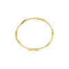 9ct Yellow Gold Twisted Tube Bangle
